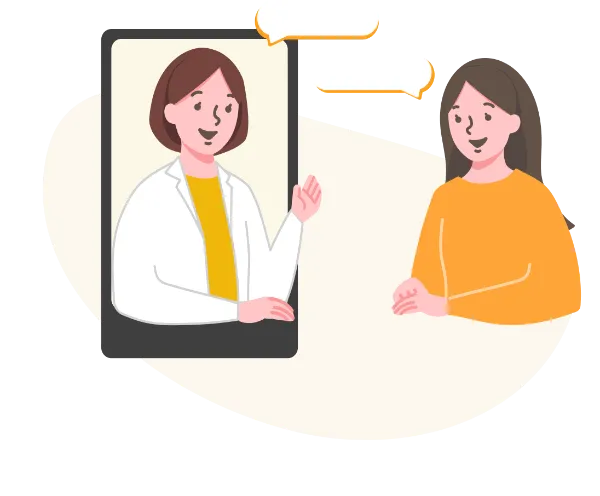 オンラインカウンセリングのイメージ